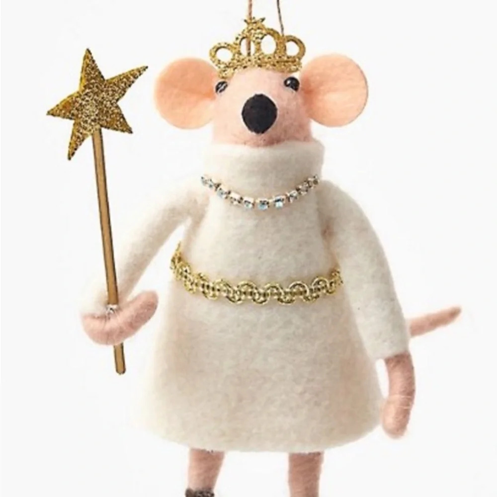 Anthropologie Mouse Princess Christmas Tree Ornament